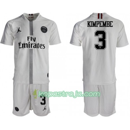 Billiga Fotbollströjor Paris Saint Germain Kimpembe 3 Jodan Vit Barn Tredje tröja 2018/19 Kortärmad